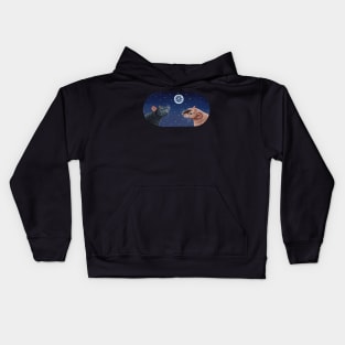 Rats Under the Moon Kids Hoodie